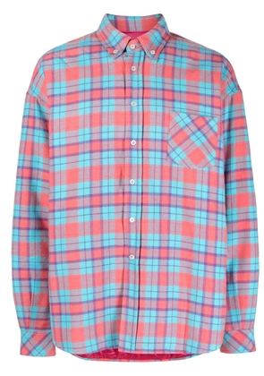 MEMBERS OF THE RAGE plaid-check padded shirt - Blue