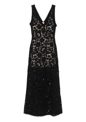 P.A.R.O.S.H. crochet maxi dress - Black