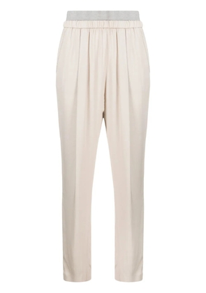Fabiana Filippi Bevagna layered track pants - Neutrals