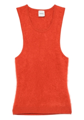 Nanushka brushed-knit tank top - Orange