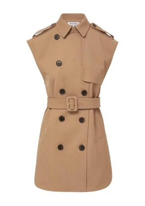 Veronica Beard sleeveless belted trench waistcoat - Brown
