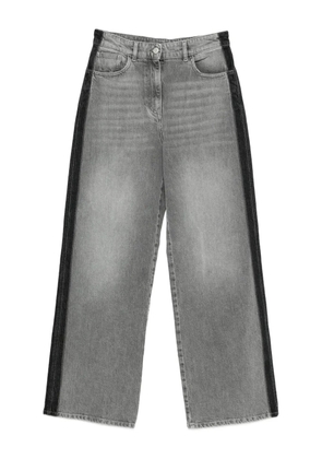 TWINSET stripe-detail jeans - Grey