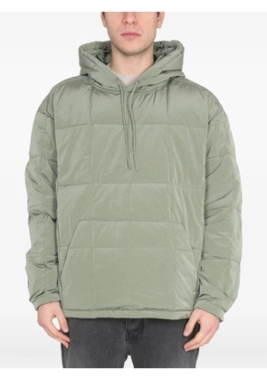 Ienki Ienki quilted-design hooded jacket - Green