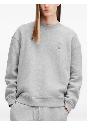 AllSaints embroidered-logo crew-neck sweatshirt - Grey