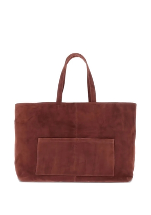 AUTENTICA 504 suede tote bag - Brown