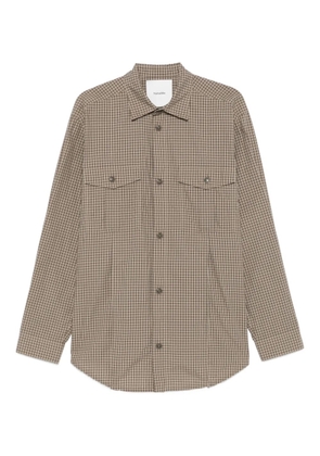 Nanushka checked flap-pocket shirt - Brown