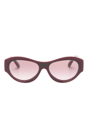 Emporio Armani geometric sunglasses - Red