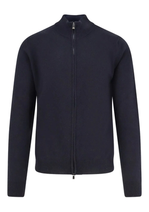 Corneliani two-way zip cardigan - Blue