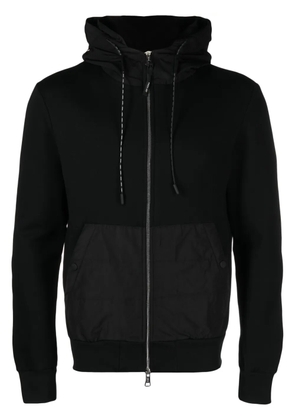 PMD panelled drawstring-hood jacket - Black
