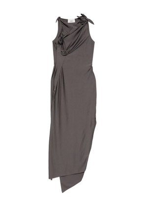 Coperni knot-detail midi dress - Grey