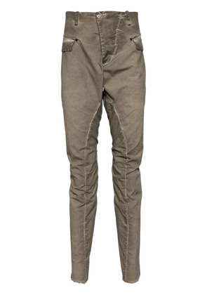 Masnada crinkled tapered trousers - Neutrals