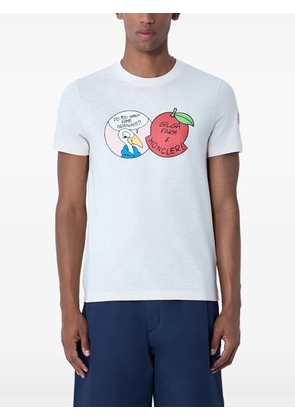 Moncler logo-motif crew neck T-shirt - White