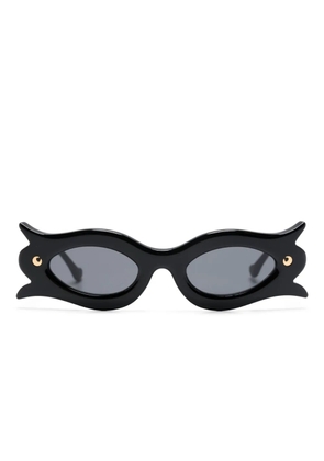 Nanushka Tully floral-frame sunglasses - Black