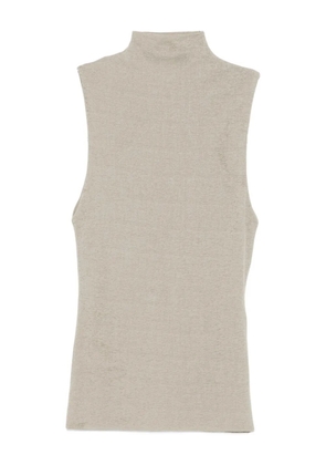 Nanushka turtleneck sleeveless top - Grey
