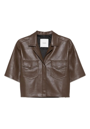 Nanushka Maisie patch-pocket shirt - Brown