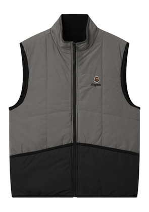FINGERCROXX zip-up panelled gilet - Black