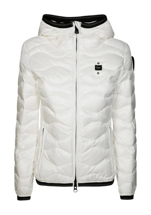 Blauer hooded Camelia jacket - White