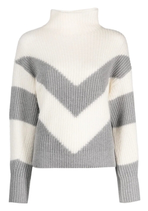 Peserico two-tone design jumper - Grey