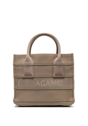 Ferragamo Signature (S) cotton-blend tote bag - Neutrals