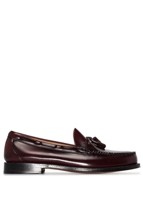 G.H. Bass & Co. Weejun Larkin tassel-trimmed leather loafers - Brown