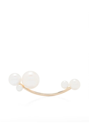 Sophie Bille Brahe 14kt yellow gold Stellari pearl earring
