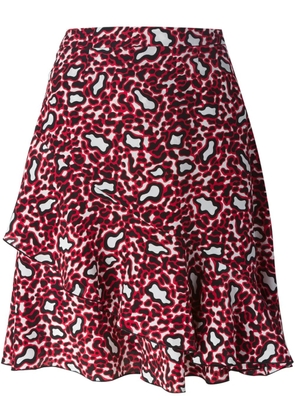 Stella McCartney leopard-print mini skirt - Red