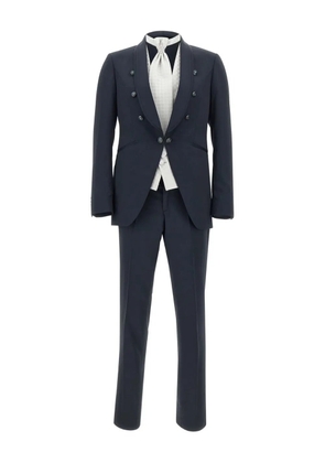 Carlo Pignatelli three-piece shawl-lapels suit - Blue