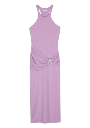 Patrizia Pepe Fly-appliqué maxi dress - Purple