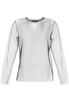 Fabiana Filippi sheer mesh top - Black