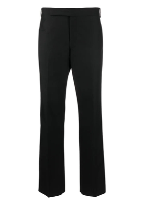 Lardini pressed-crease tapered-leg trousers - Black