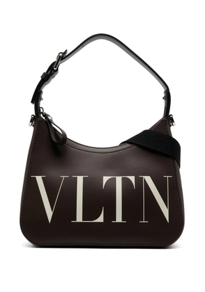Valentino Garavani VLTN leather shoulder bag - Brown