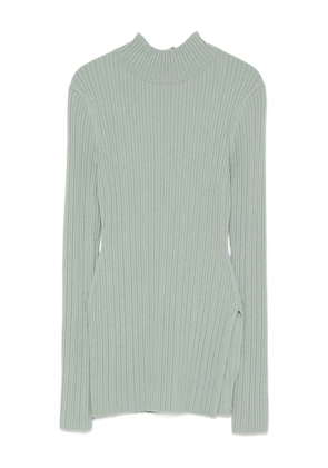 Nanushka ribbed turtleneck top - Green