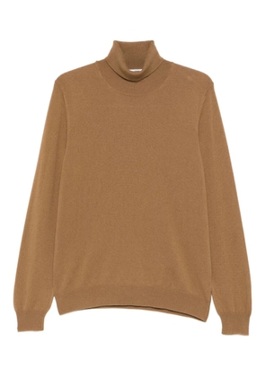 Gran Sasso roll-neck T-shirt - Brown