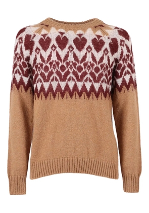 BRANDO heart-motif sweater - Neutrals