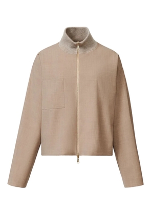 Fabiana Filippi zip-fastening reversible jacket - Neutrals