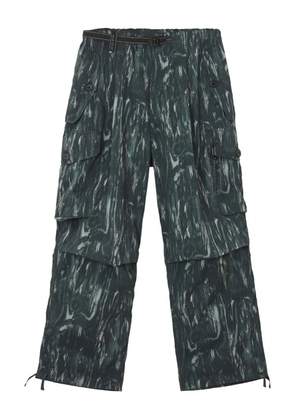 and Wander patterned cargo trousers - Green