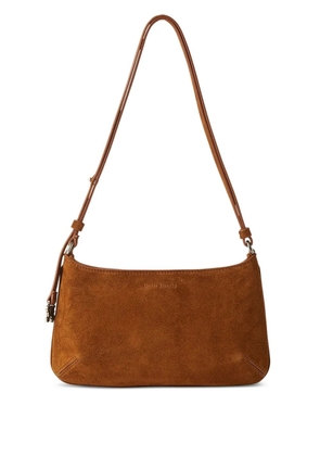 Palm Angels Giorgina suede shoulder bag - Brown