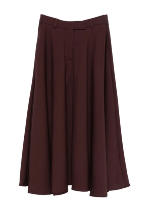 Officine Generale pleated A-line skirt - Red