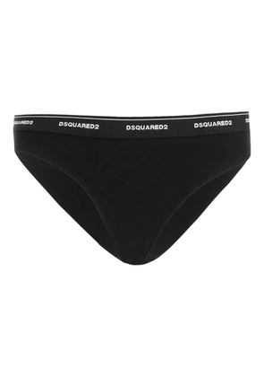 DSQUARED2 logo-waistband briefs - Black