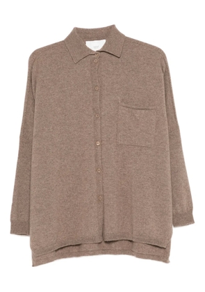 Vanisè pocket button knitwear - Brown