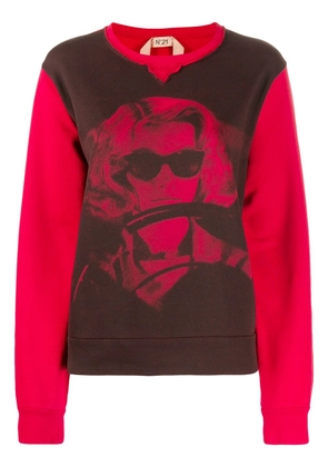 Nº21 woman print sweatshirt - Red
