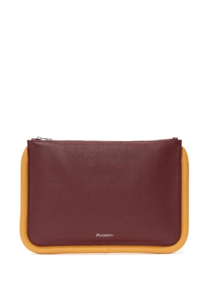 JW Anderson large Bumper leather pouch - Red