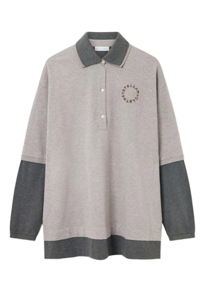 Stella McCartney long-sleeve polo top - Grey