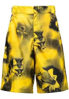 Prada Re-Nylon Bermuda shorts - Yellow
