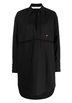 Palm Angels cut-out shirt dress - Black