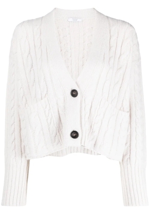 Peserico cable-knit crop cardigan - Neutrals