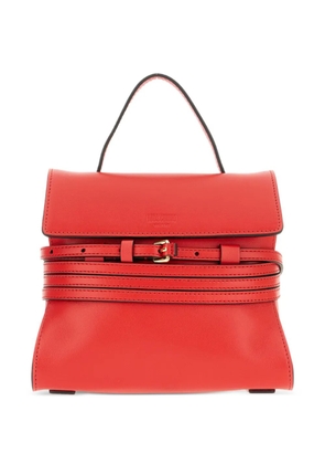 Moschino Tie Me leather tote bag - 501 FUOCO RED
