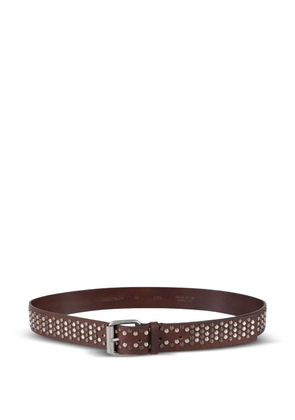 DONDUP studded leather belt - Brown