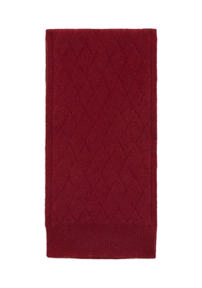 Malo diamond-pattern scarf - Red