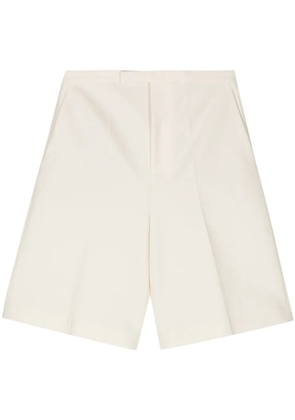Róhe interlocking-twill tailored shorts - Neutrals